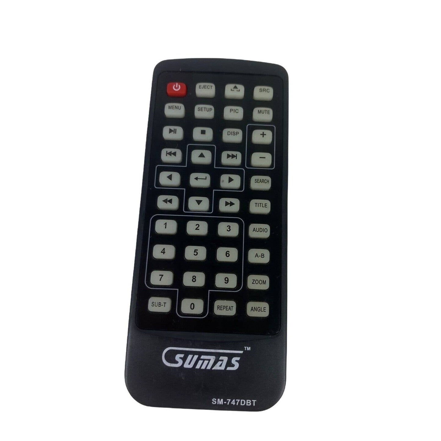 Sumas SM-747DBT Car Audio Stereo Replacement Remote Control