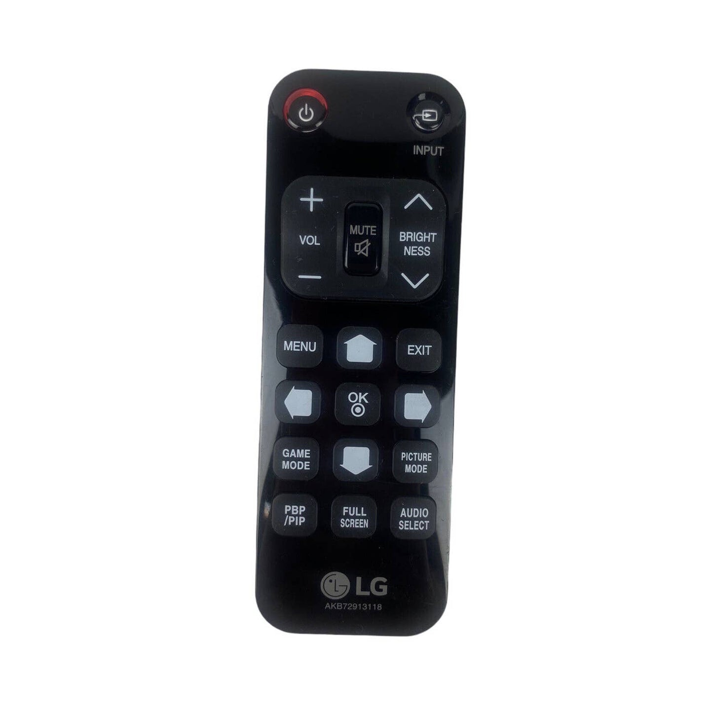 LG AKB72913118 Monitor Replacement Remote Control Black