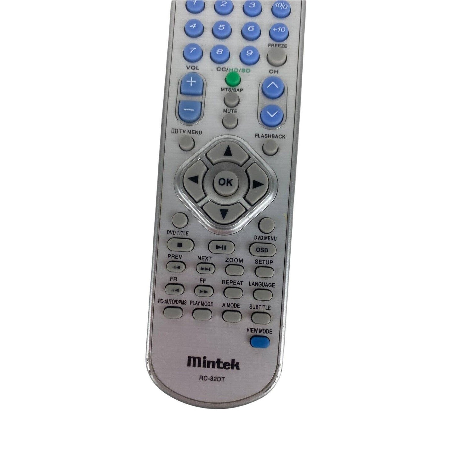 Mintek RC-32DT DVD Replacement Remote Control