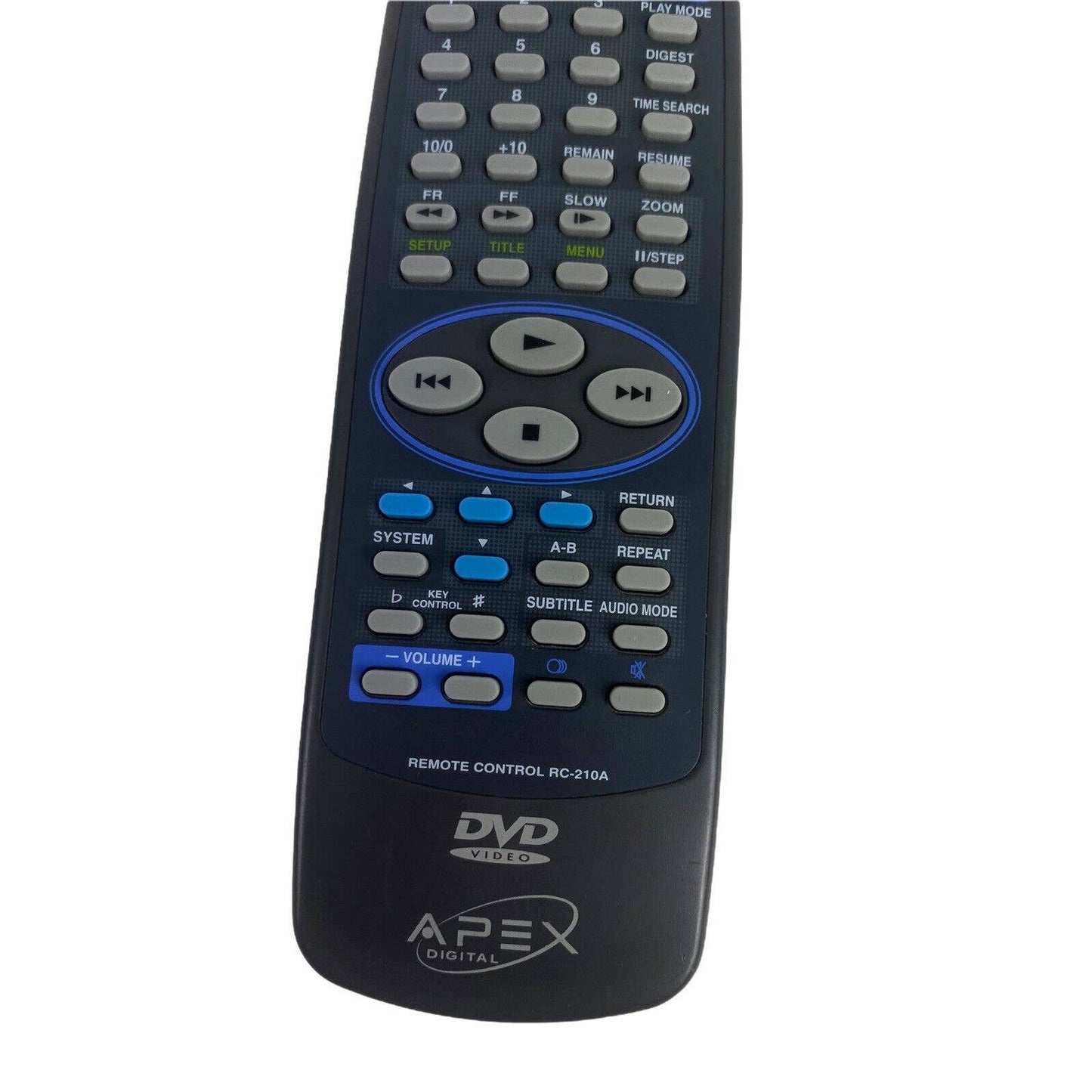 Apex Digital RC-210A DVD Player Replacement Remote Control