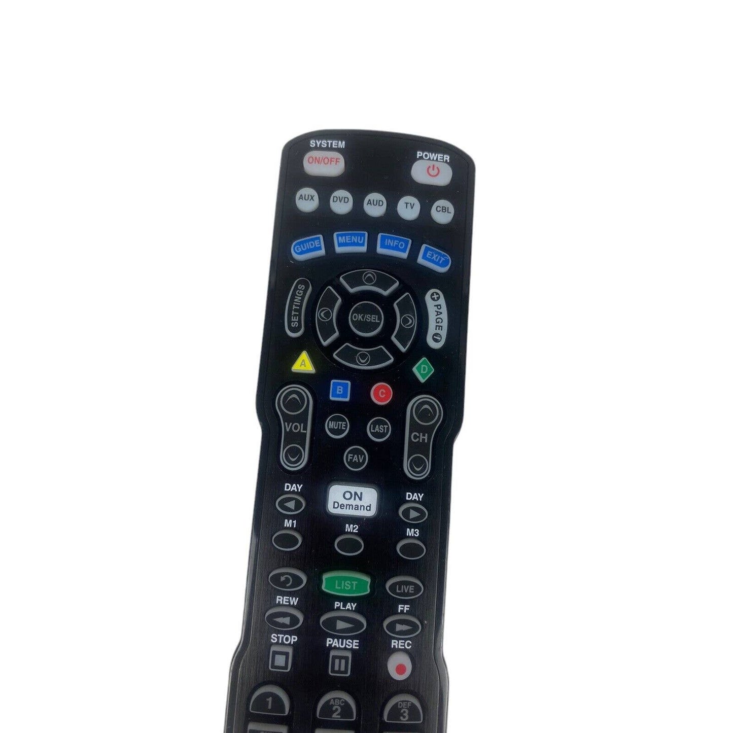 UR5U-9000L Cable TV Television AUX DVD Replacement Remote Control