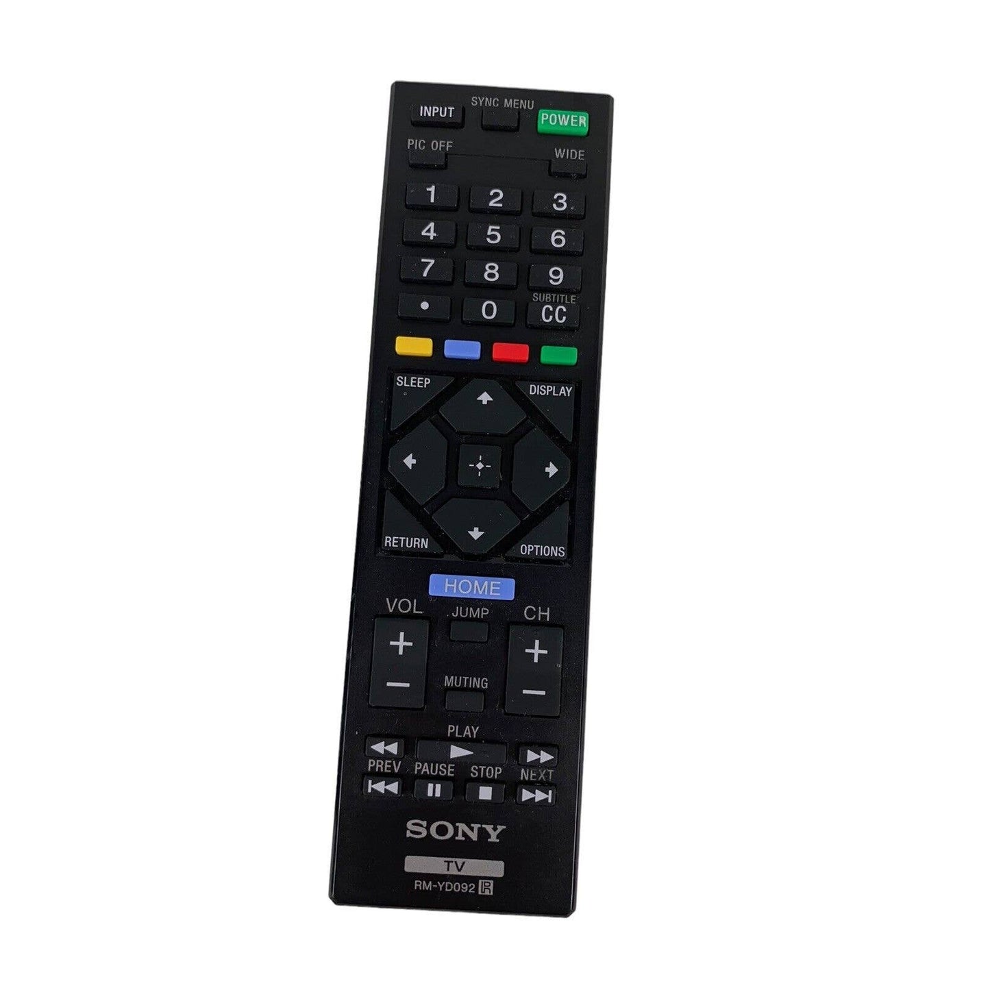 Sony RM-YD092 TV Television Replacement Remote Control