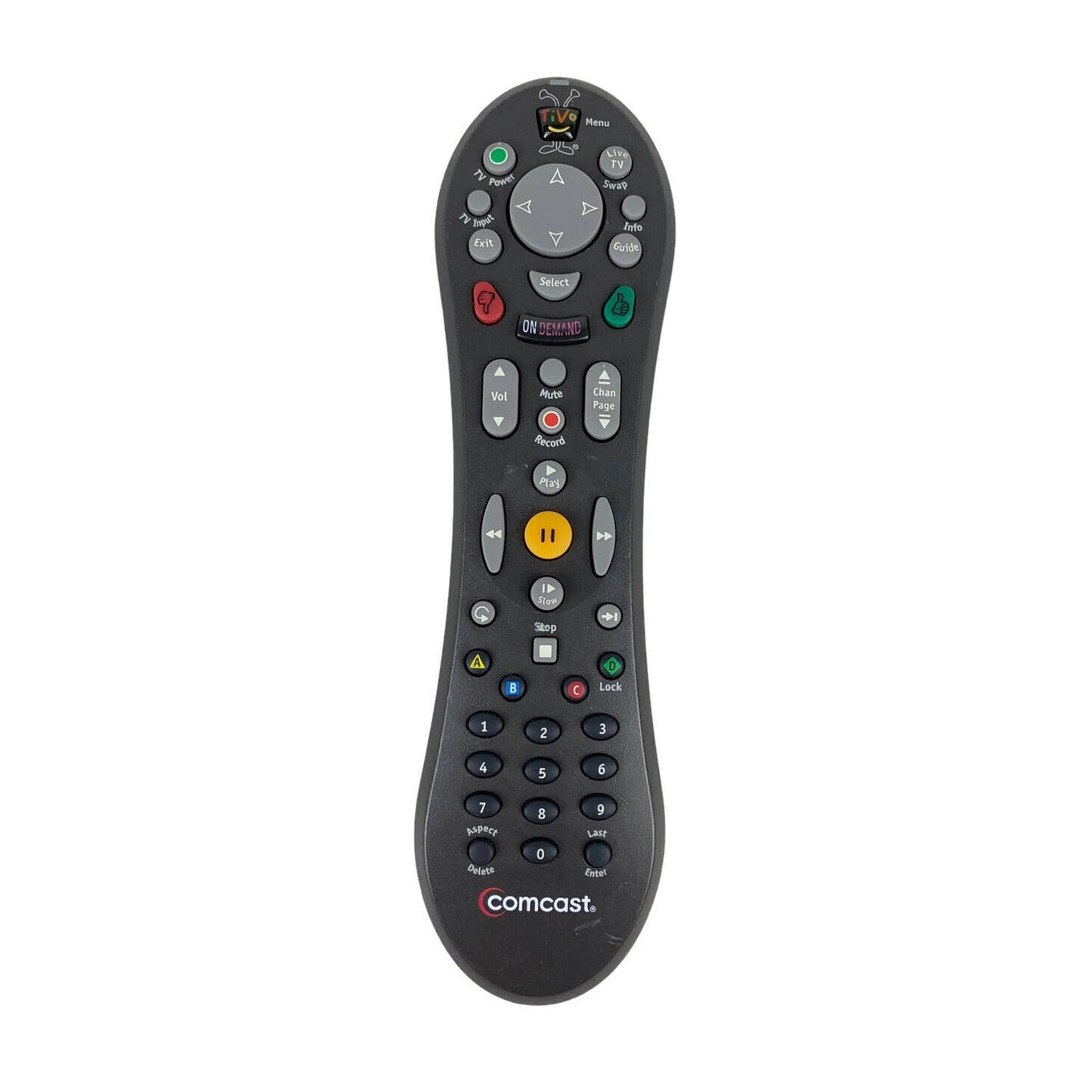 TiVo SMLD-00040-000 Comcast OEM Original Peanut Replacement Remote Control Gray