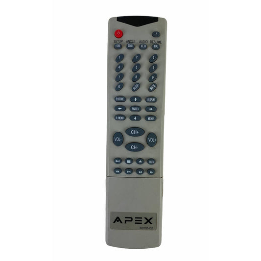Apex KDT1C-C2 TV DVD Replacement Remote Control