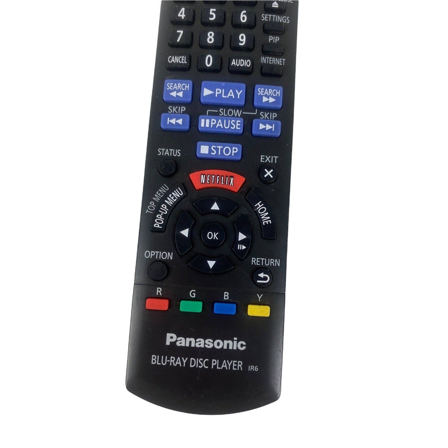 Panasonic N2QAYB000867 Blu-Ray Disc Replacement Remote Control