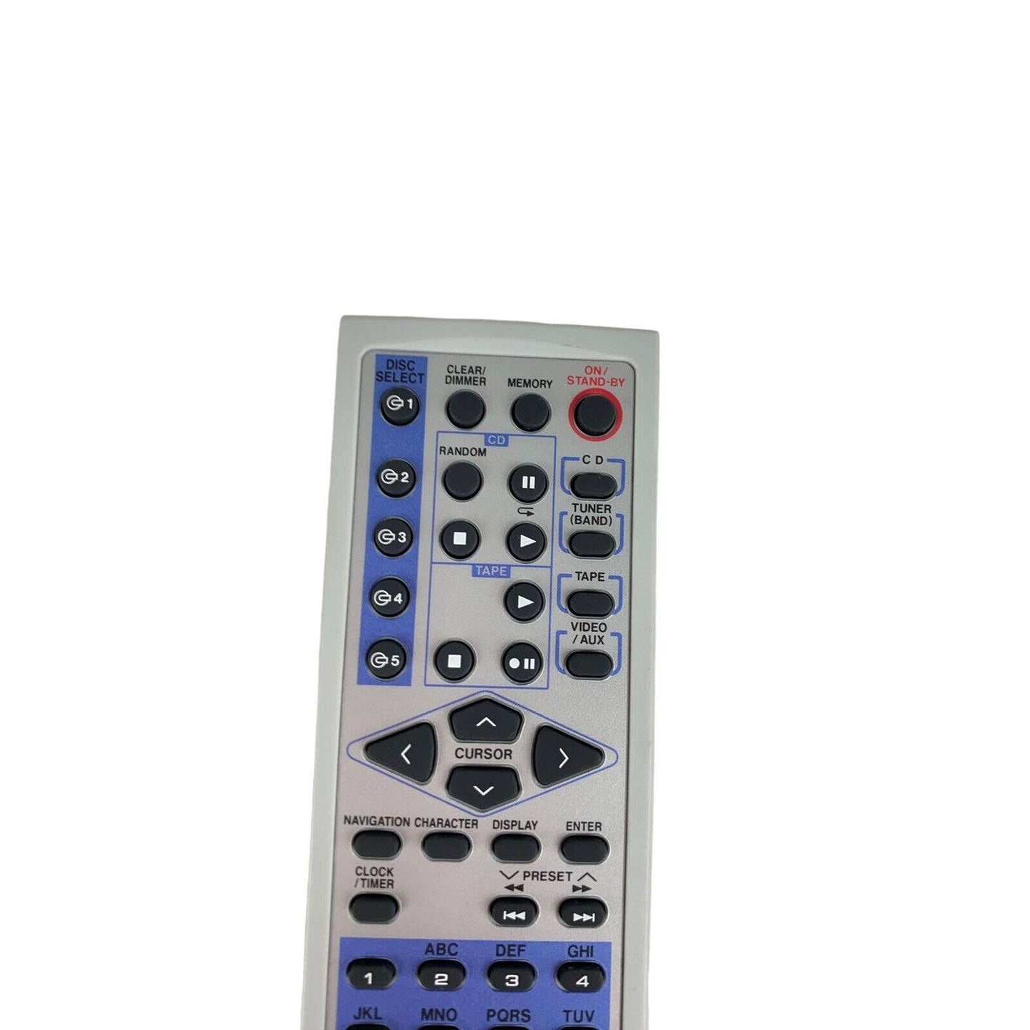 Sharp RRMCGA052AWSA Audio System Replacement Remote Control