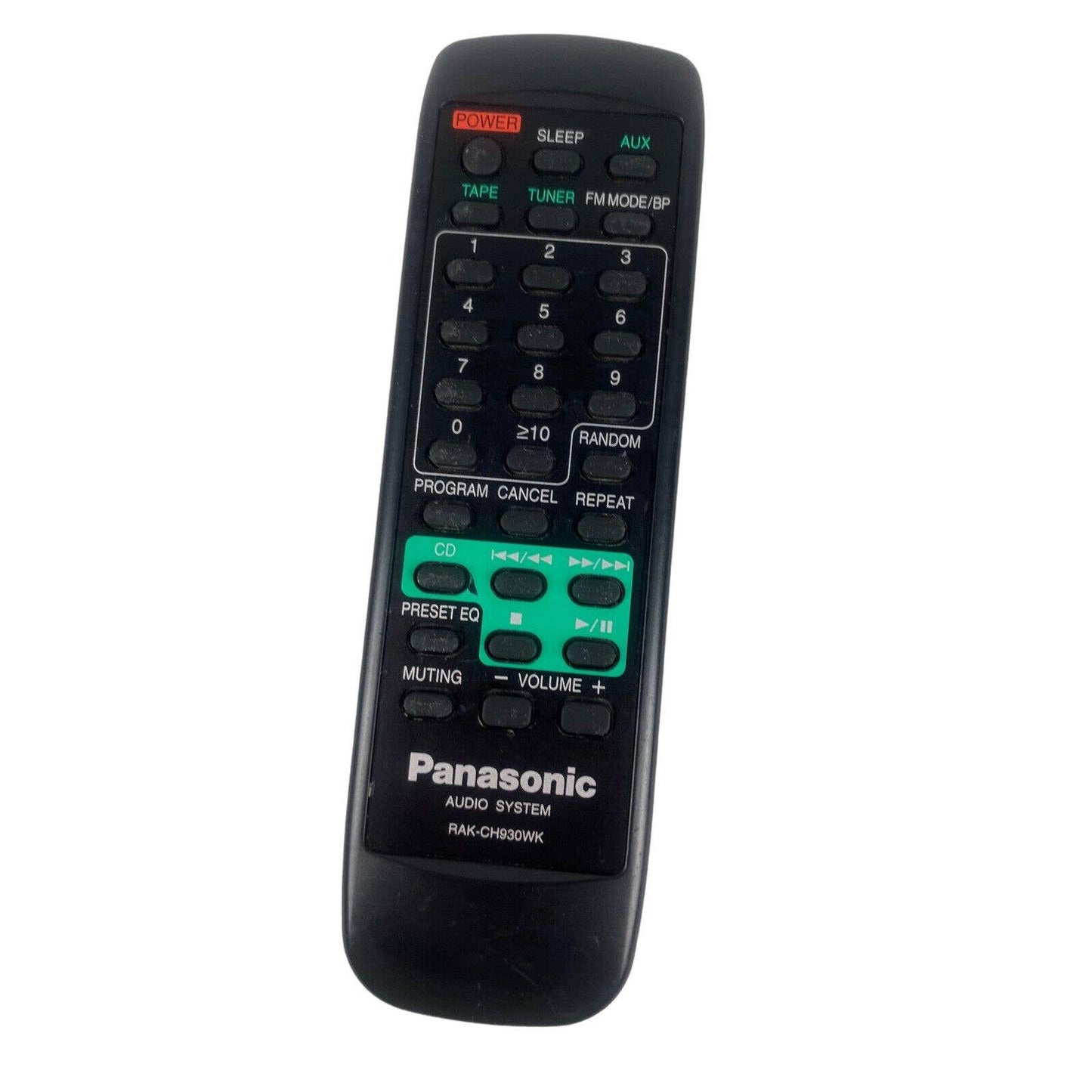 Panasonic RAK-CH930WK Audio System Replacement Remote Control