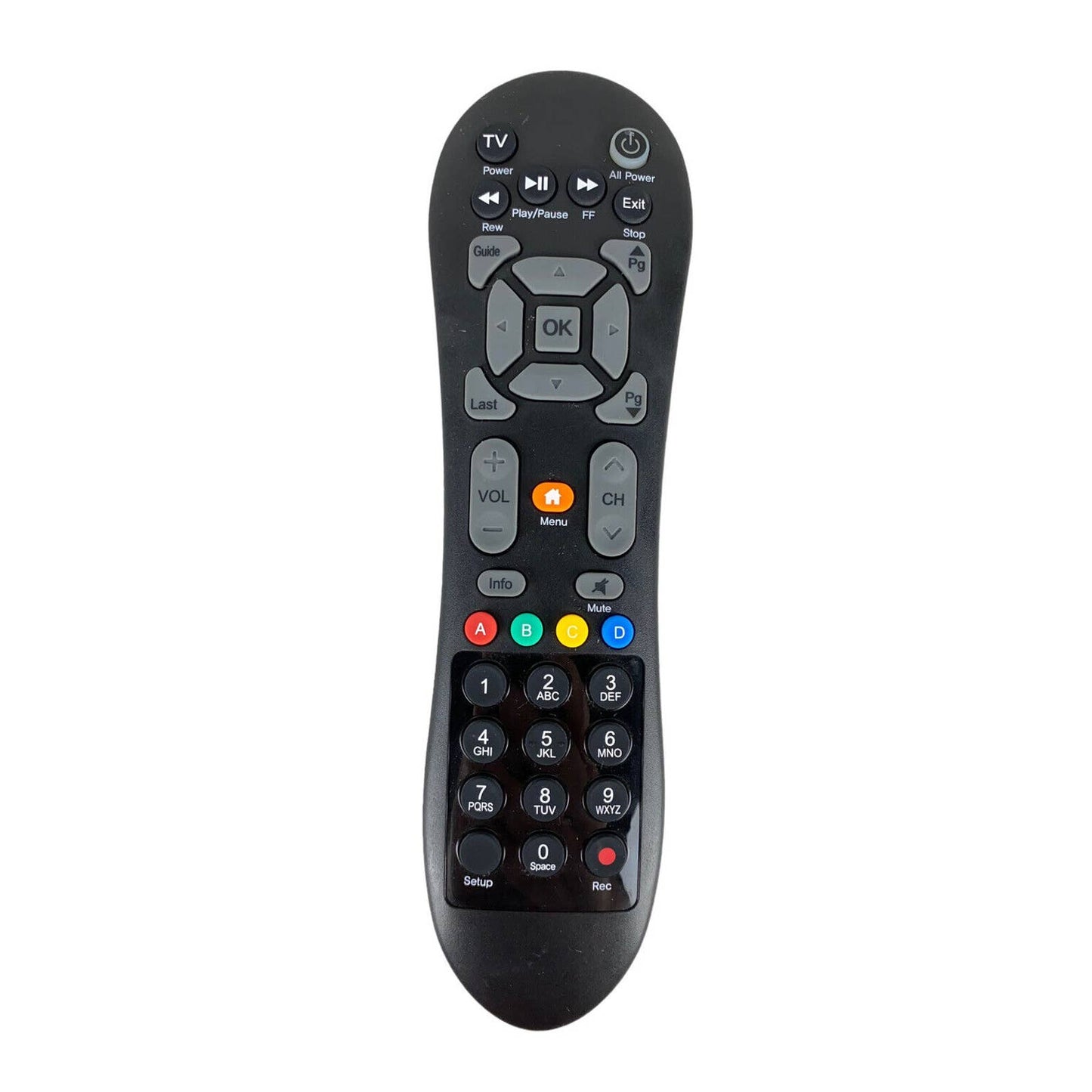 TX4CRB40A HD Set Top Box TV Replacement Remote Control Tested Black