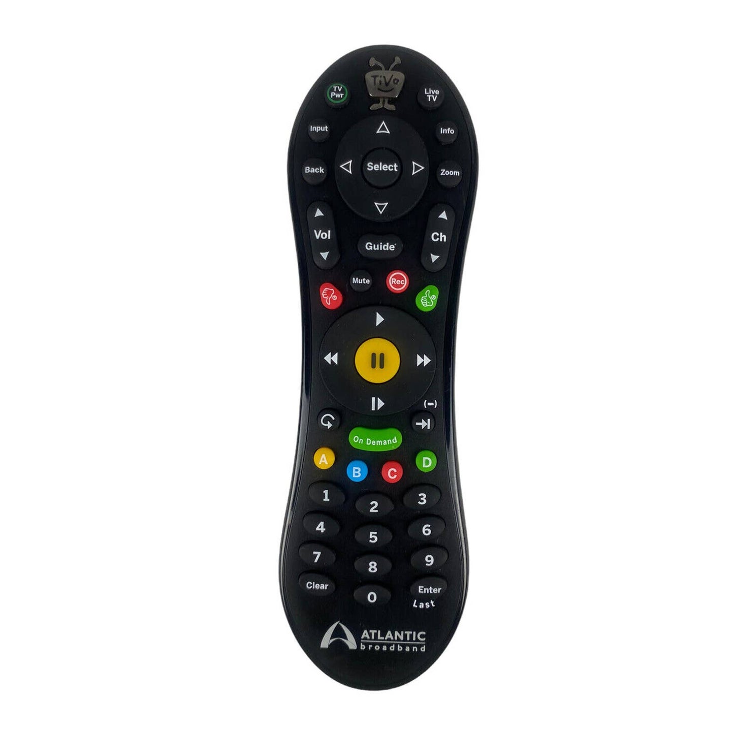 TiVo Atlantic Broadband SMLD-00266-000 Cable TV Replacement Remote Control