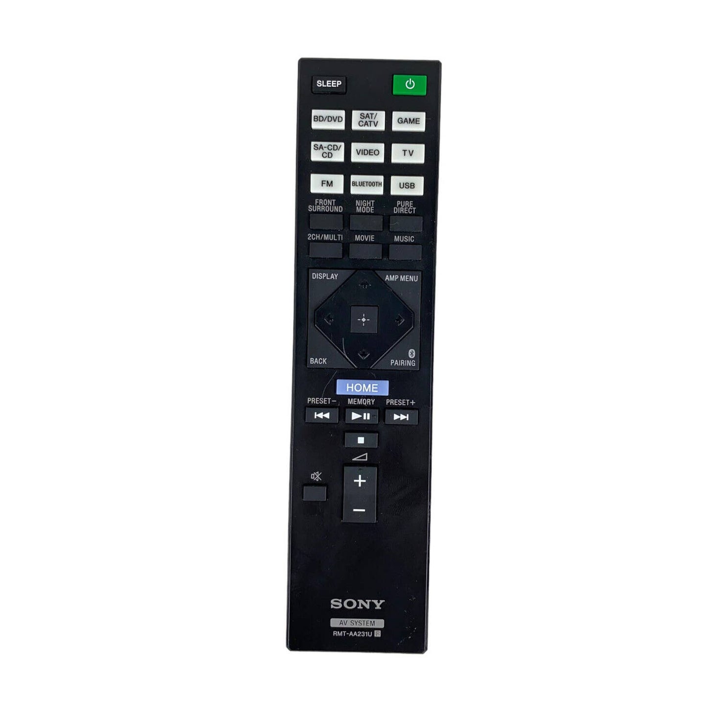 Sony RMT-AA231U AV System Replacement Remote Contr