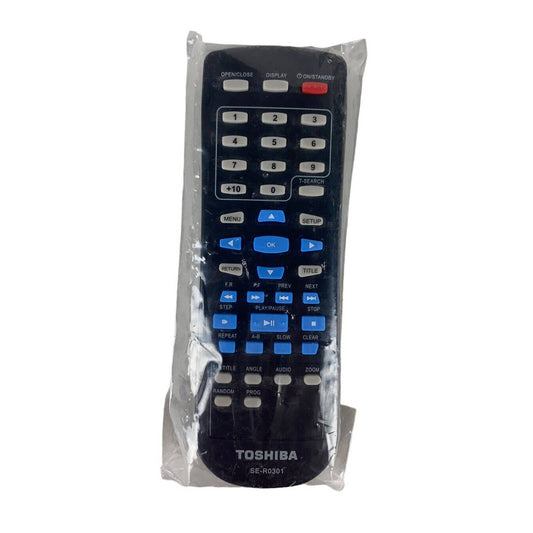 NEW Toshiba SE-R0301 OEM Original DVD Replacement Remote Control Black