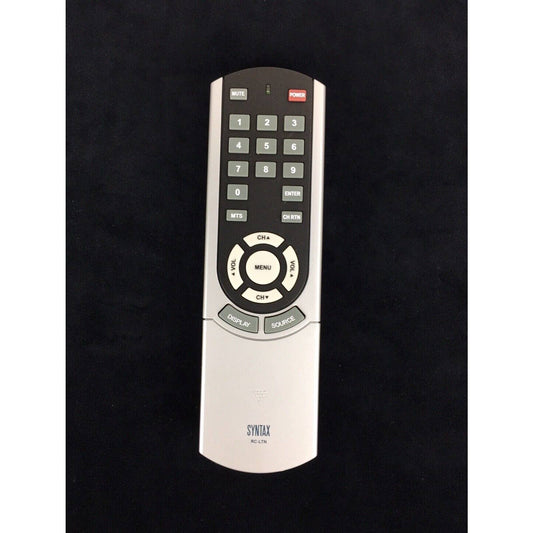 Syntax RC-LTN TV Television Replacement Remote Control Silver