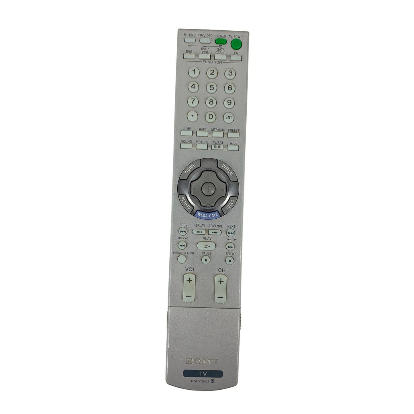 Sony RM-YD002 OEM Original TV Television Replacement Remote Control Tested