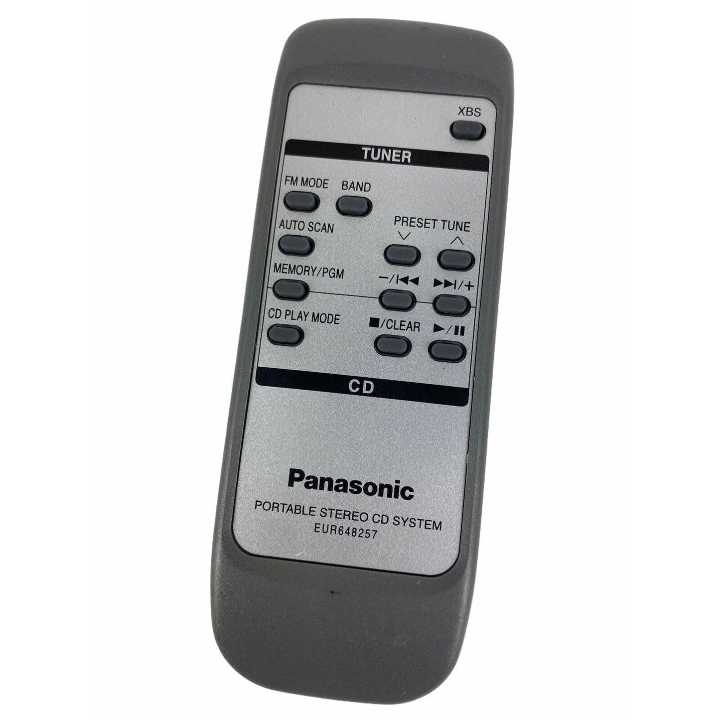 Panasonic EUR648257 Stereo CD Portable Replacement Remote Control