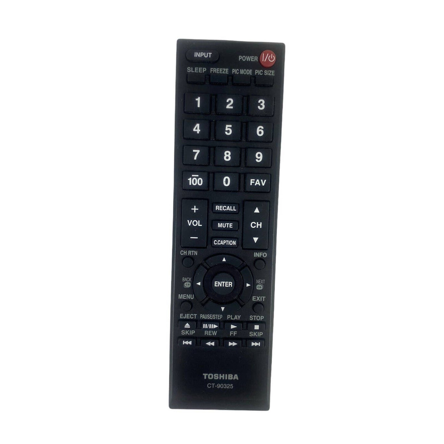 Toshiba CT-90325 TV Television Replacement Remote Control