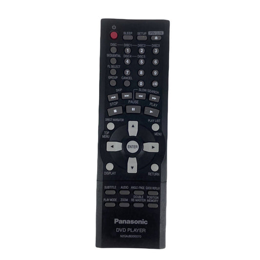 Panasonic N2QAJB00070 DVD Player Replacement Remote Control