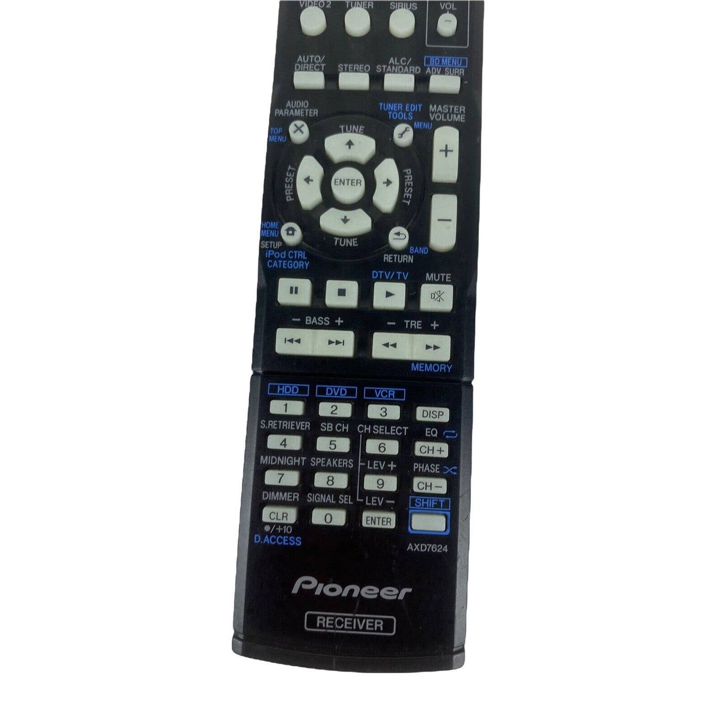 Pioneer AXD7624 Receiver Replacement Remote Control