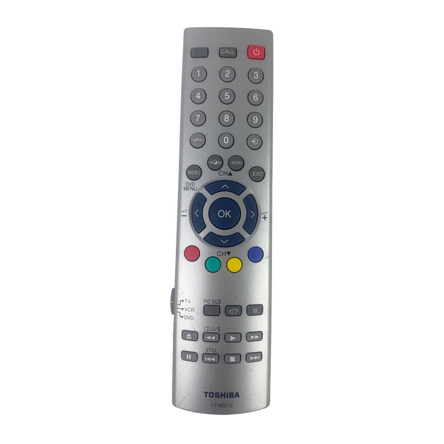 Toshiba CT-90212 TV DVD VCR Replacement Remote Control