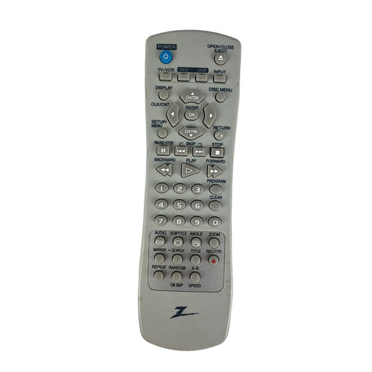 Zenith HS3-2 OEM Original DVD VCR Replacement Remote Control Tested Gray