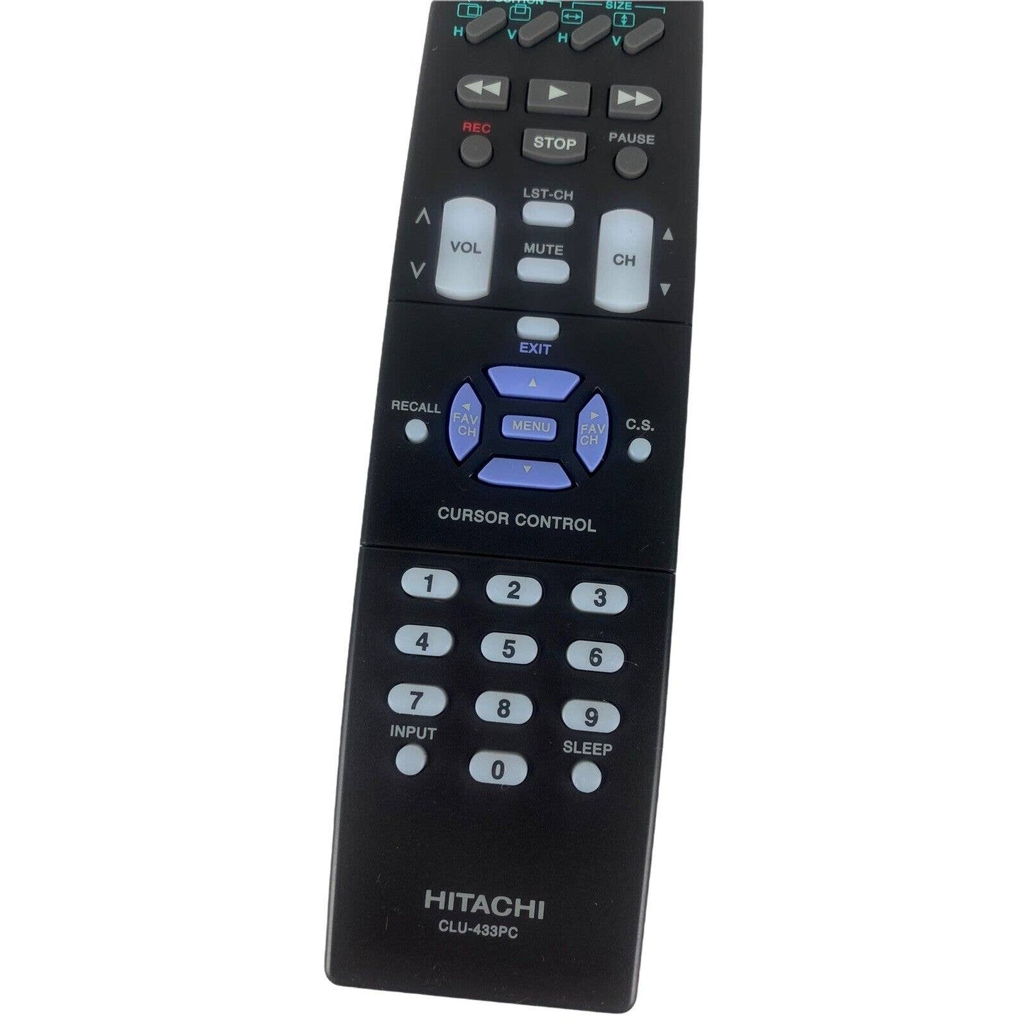 NEW Hitachi CLU433PC TV VCR Replacement Remote Control