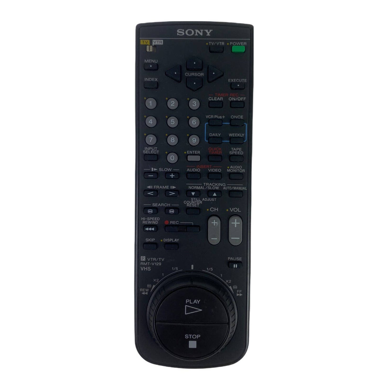 Sony RMT-V129 VCR TV VTR Replacement Remote Control