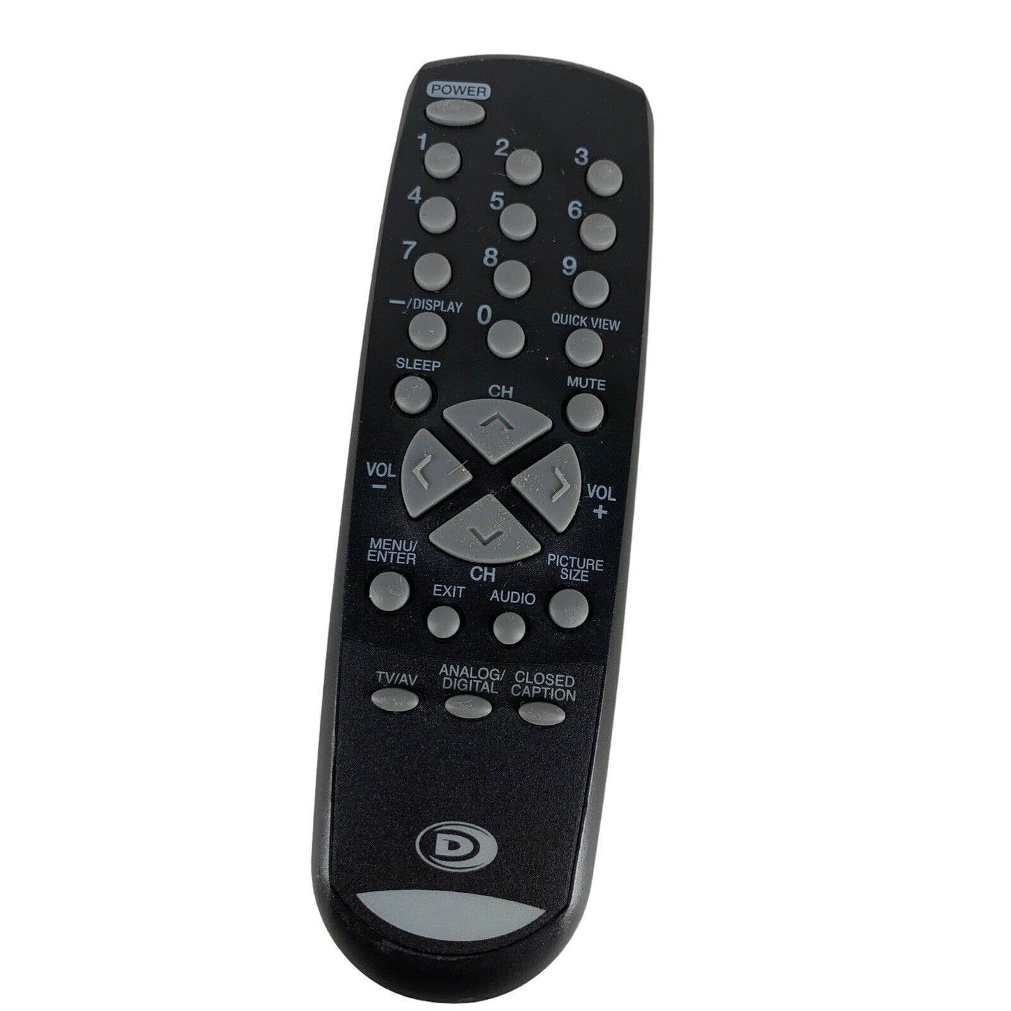 Dynex 076E0NJ050 OEM Original TV Television Replacement Remote Control Tested