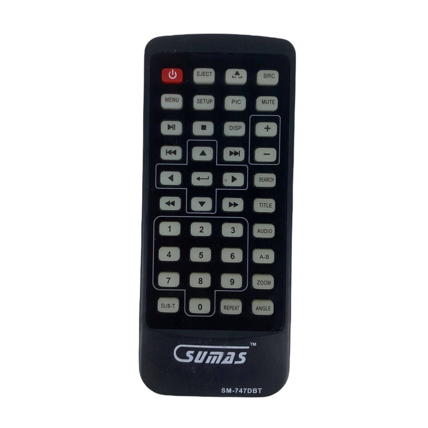 Sumas SM-747DBT Car Audio Stereo Replacement Remote Control