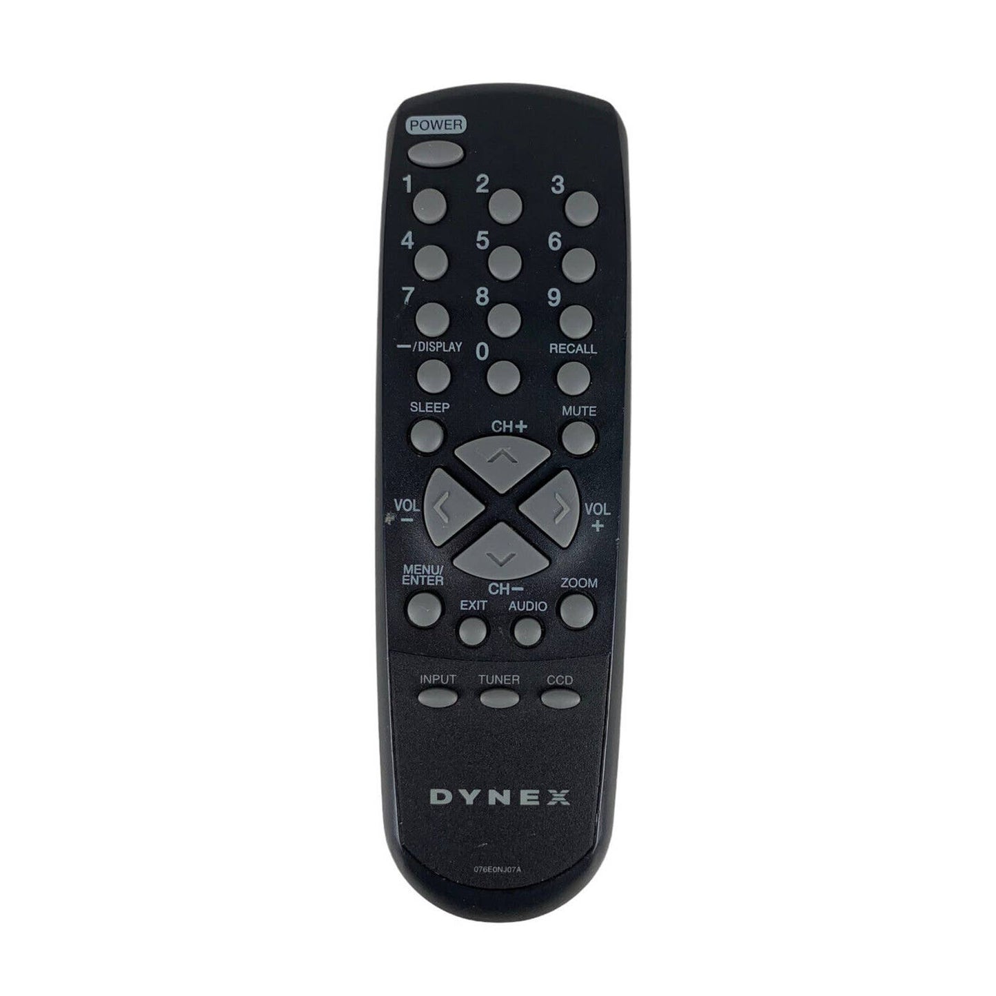 Dynex 076E0NJ07A TV Television Replacement Remote Control