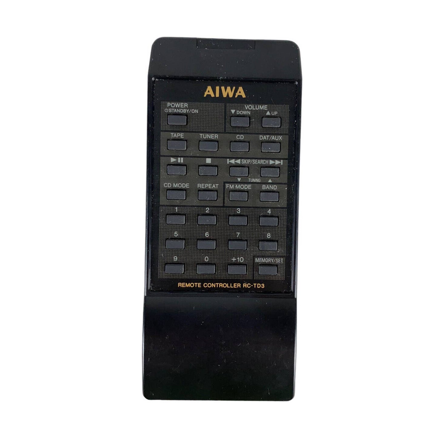 Aiwa RC-TD3 Audio System Original OEM Replacement Remote Control Tested Black