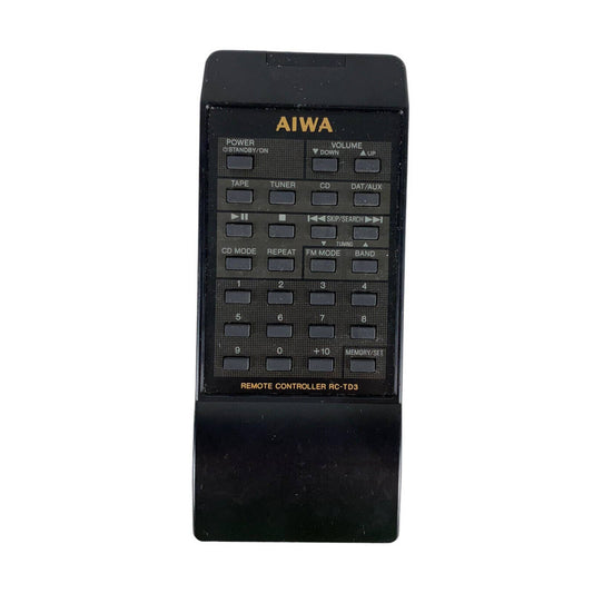 Aiwa RC-TD3 Audio System Original OEM Replacement Remote Control Tested Black