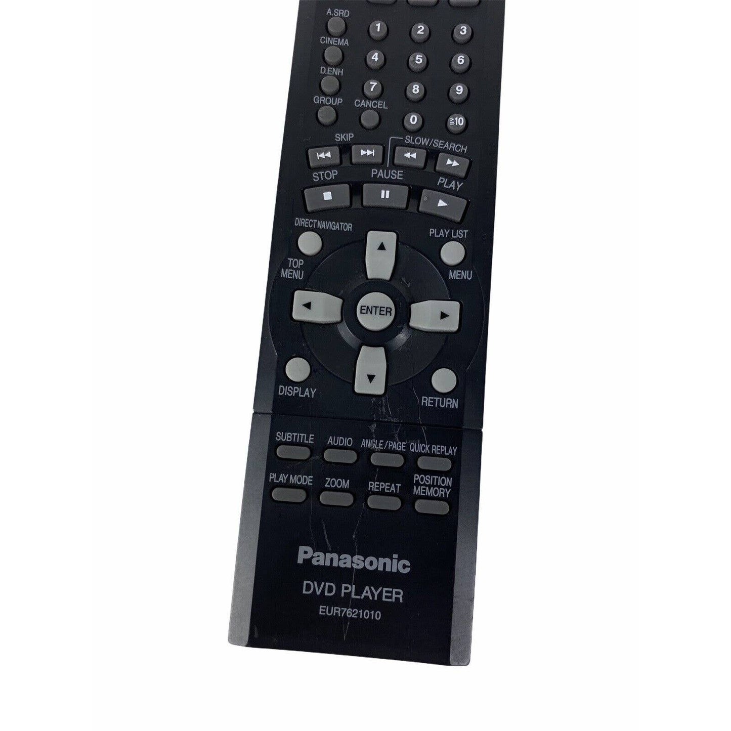 Panasonic EUR7621010 DVD Player Replacement Remote Control