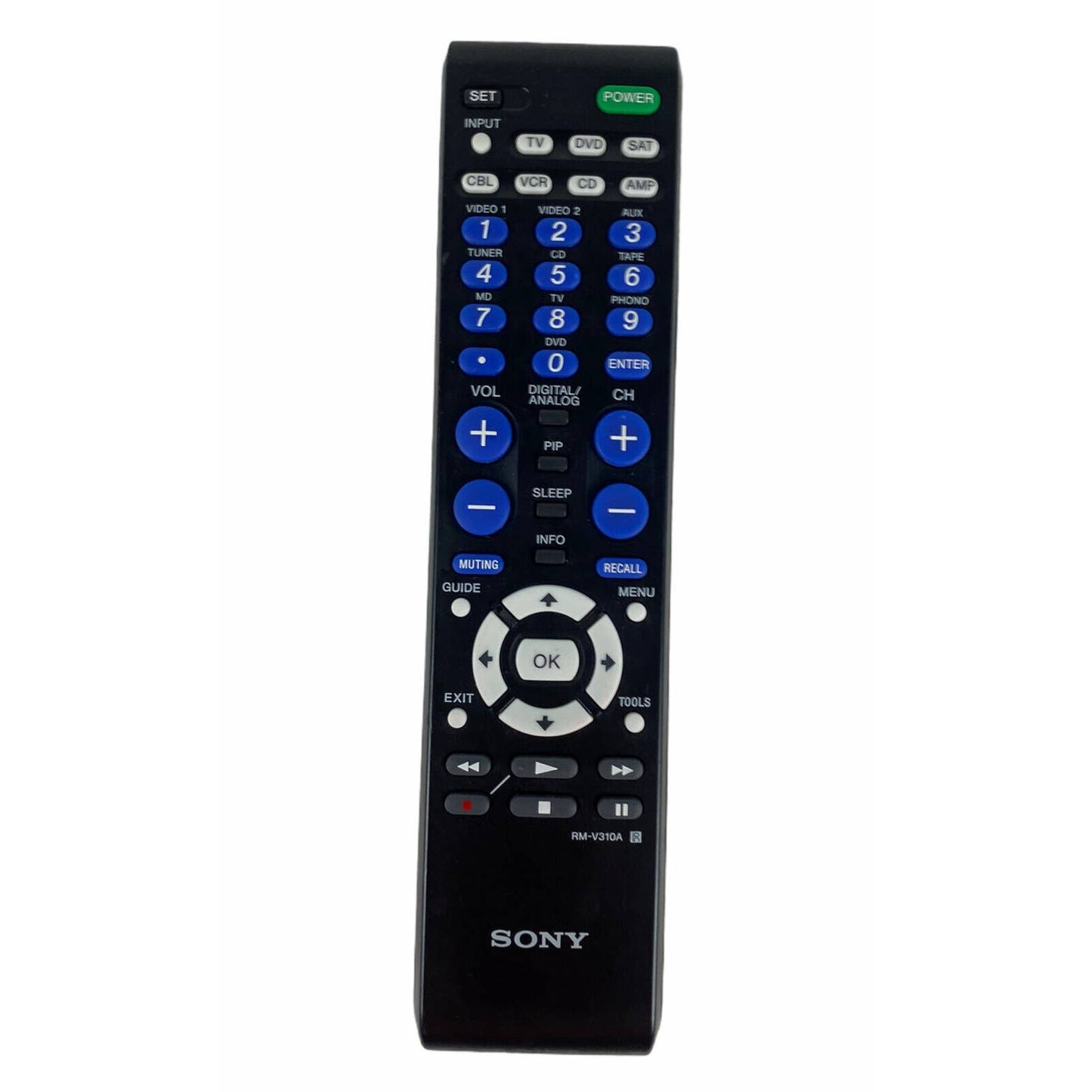 Sony RM-V310A TV DVD VCR Replacement Remote Control