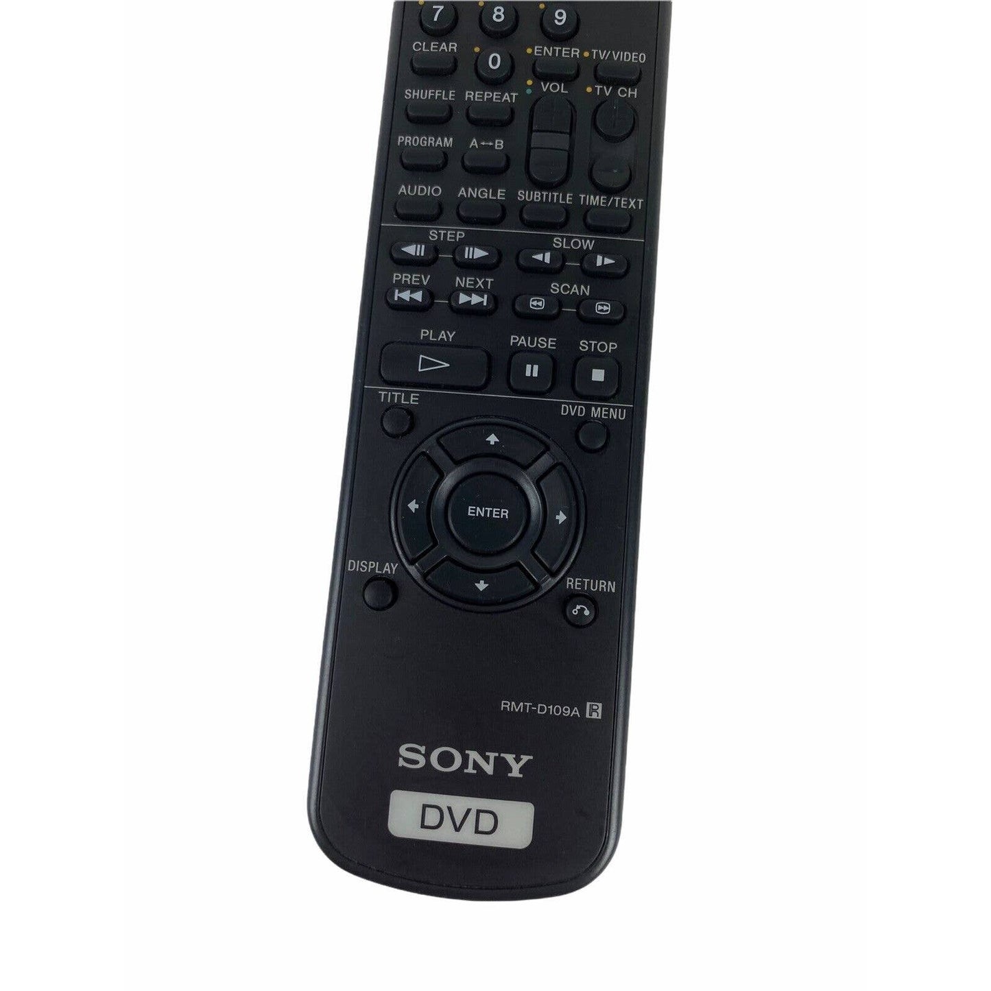 Sony RMT-D109A DVD TV Replacement Remote Control Tested Black